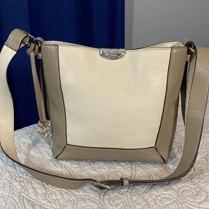 Elegant Cream and Tan Women's Bag